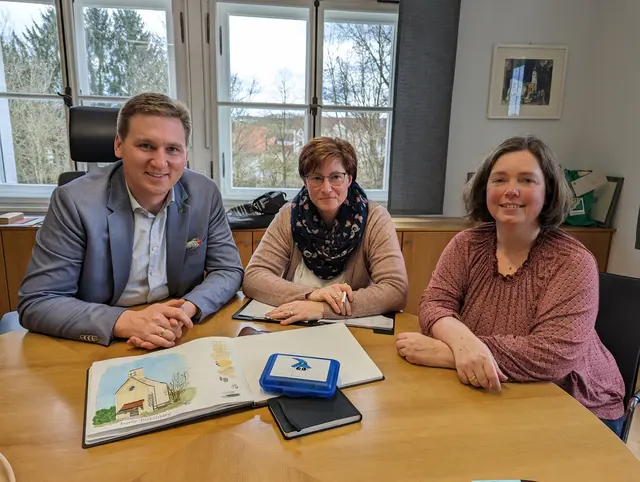 Benjamin Boml, Birgit Auburger und Kerstin Leitner