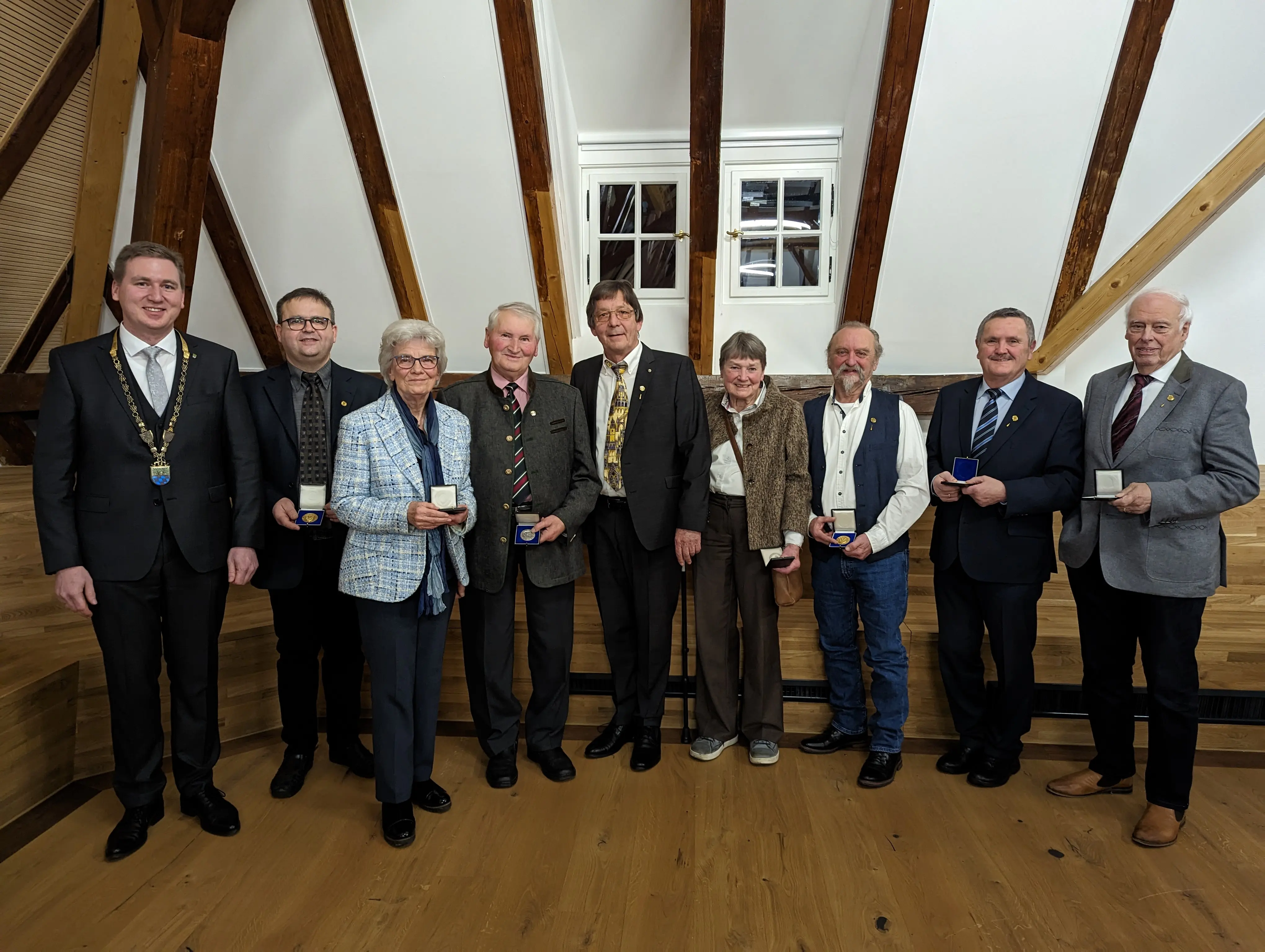 Benjamin Boml, Roland Hummel, Adelheid Tschippley, Andreas Seebauer, Reiner Eppelein, Friederike Eigler, Franz Probst, Willi Sturm und Andreas Weigl