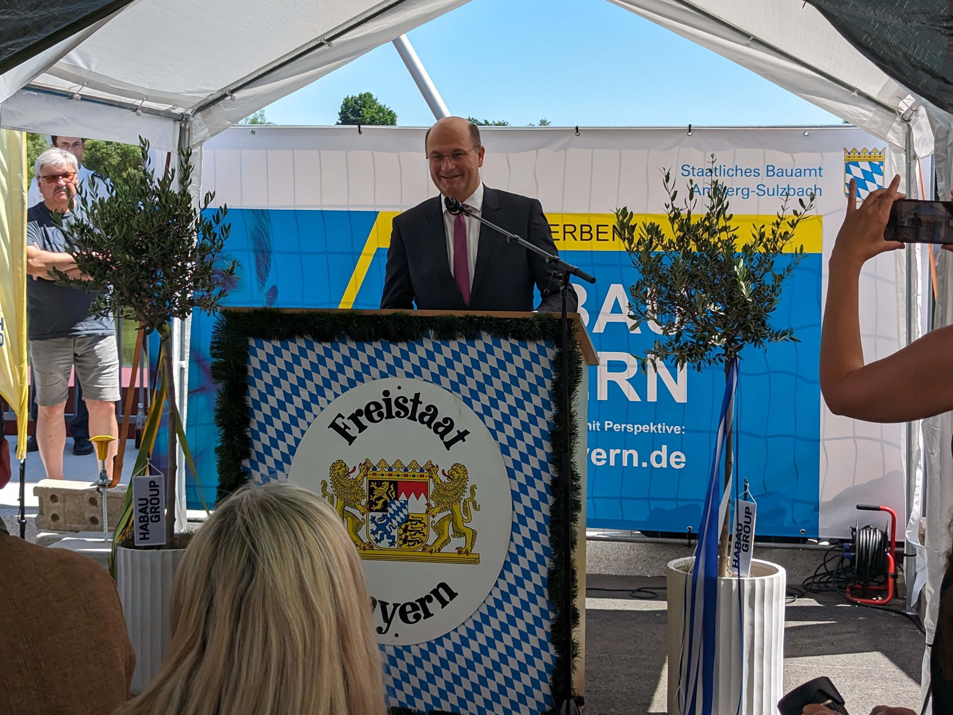 Offizielle Einweihung der Großen Regenbrücke in Nittenau.