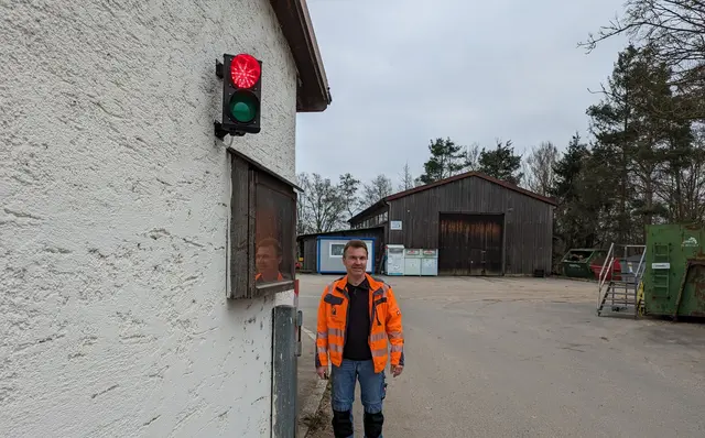 Bauhofleiter Joachim Walter sorgt mit seiner Idee für mehr Ordnung am Recyclinghof.