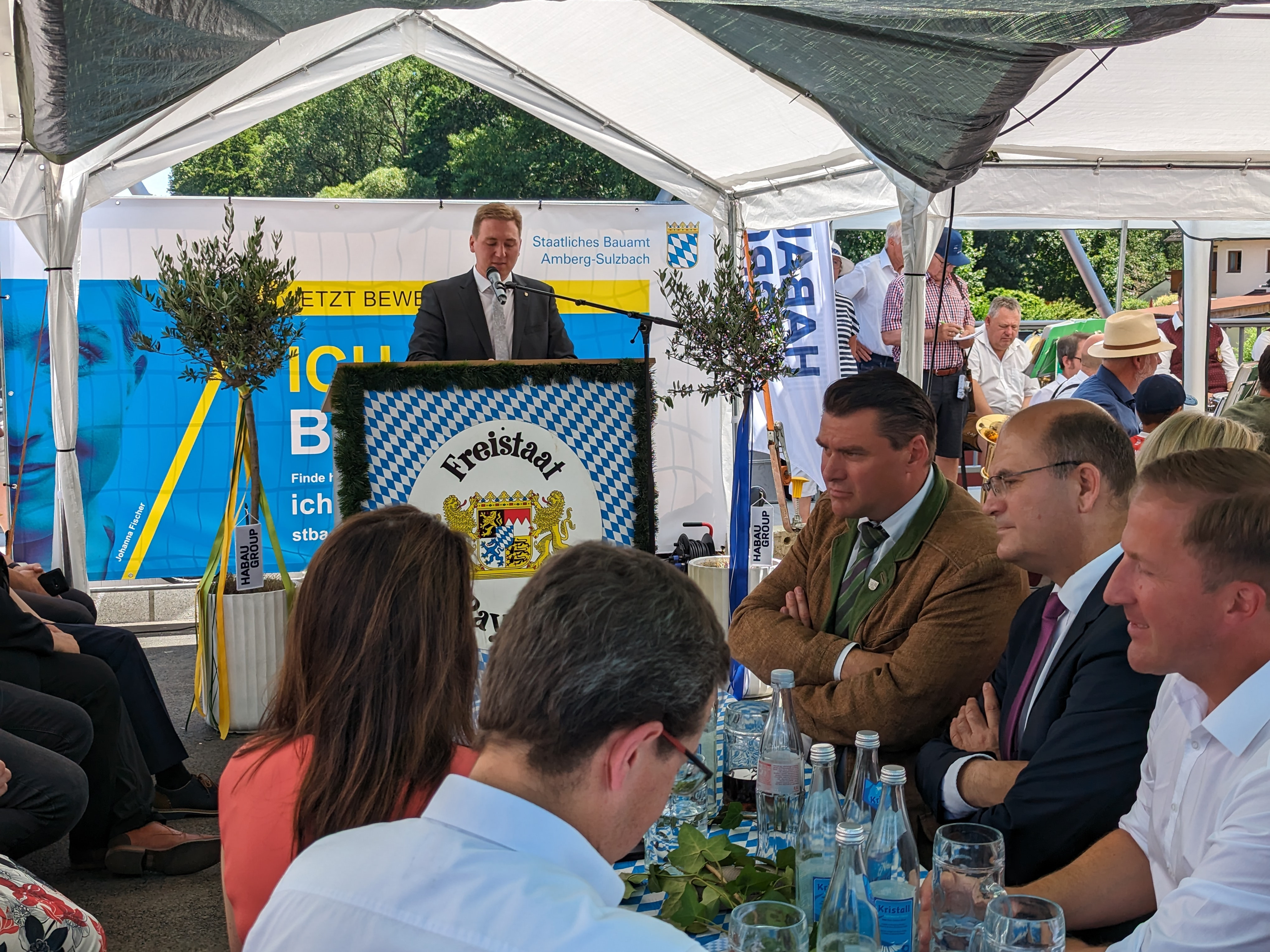 Offizielle Einweihung der Großen Regenbrücke in Nittenau.