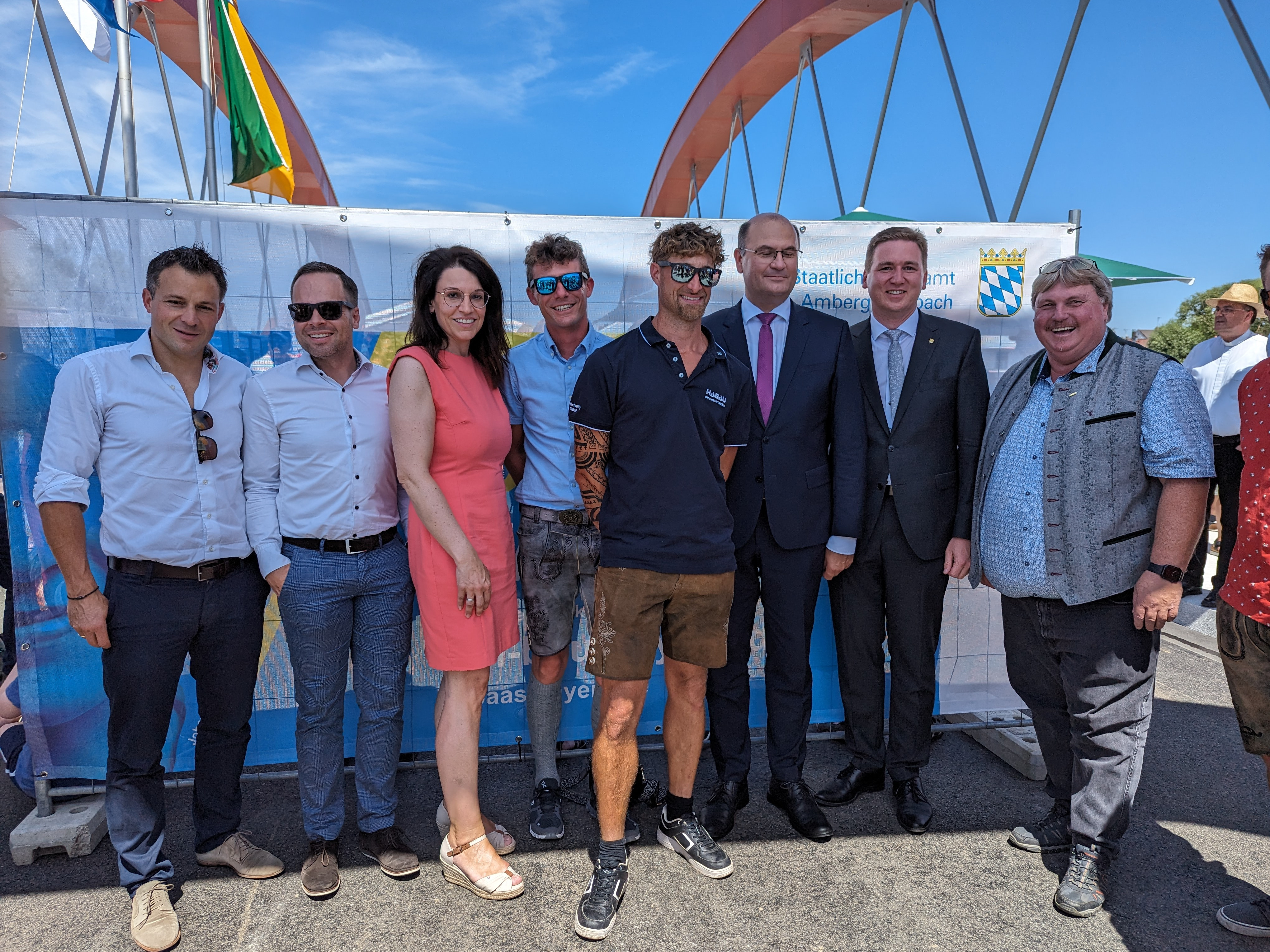 Offizielle Einweihung der Großen Regenbrücke in Nittenau.