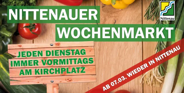 Bauzaunbanner Nittenauer Wochenmarkt