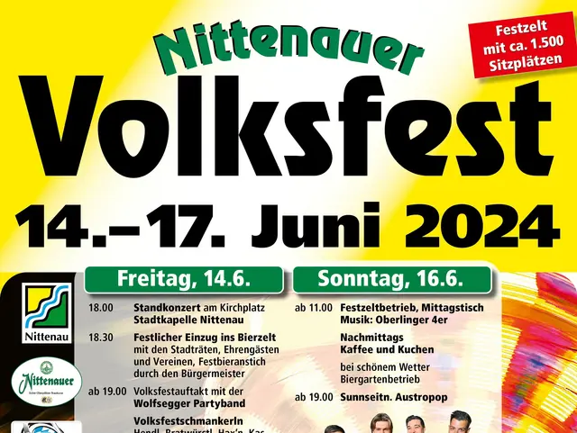 Plakat Volksfest Nittenau
